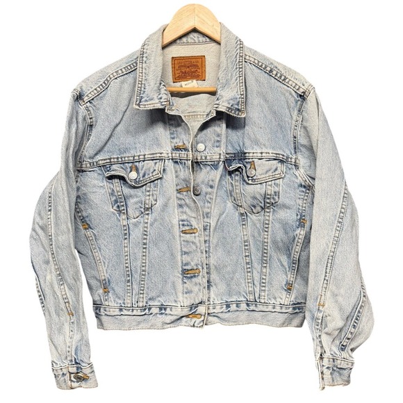 Levi's Other - Vintage Levis Denim Trucker Jacket Light Wash Made in USA Mens Medium